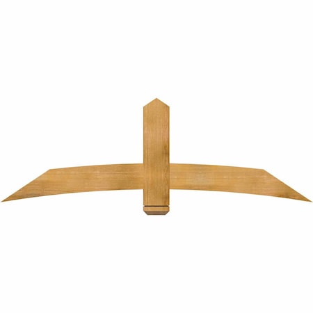 Ekena Millwork Bellingham Rough Sawn Timber Gable Bracket, Western Red Cedar, 72"W x 24"H x 2"D x 6"F, 8/12 Pitch GBW072X24X0206BEL00RWR
